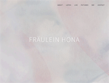 Tablet Screenshot of fraeuleinhona.com